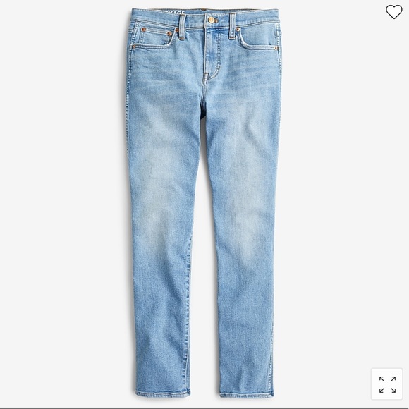 NWT J. Crew Vintage Slim- Straight Jean in Aqua Marina Wash - Picture 5 of 10